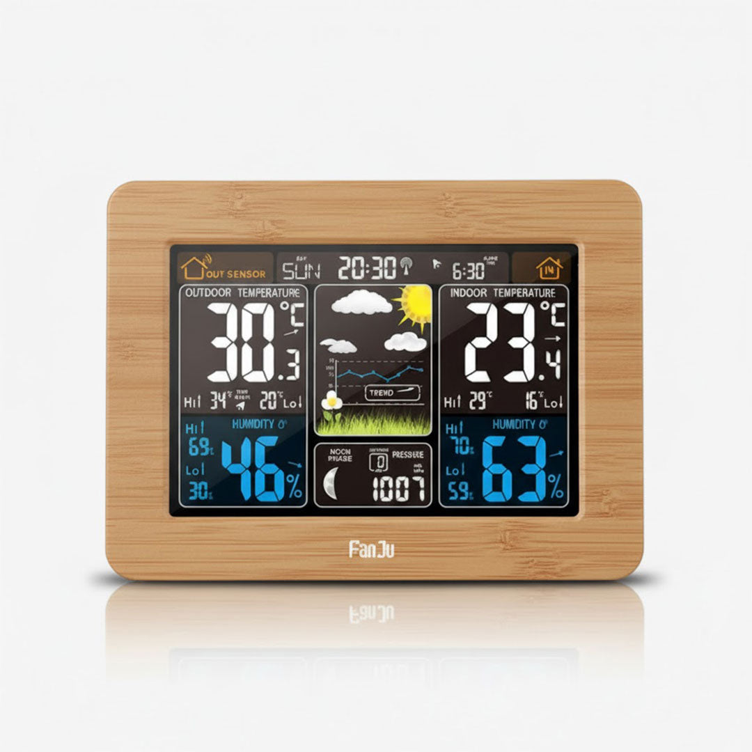 Wetterstation Kabellos Innen/Außen LCD-Display