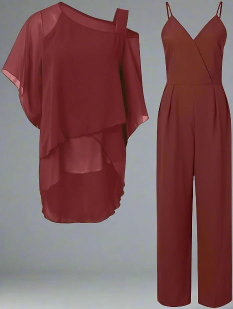 Damen Overall Asymmetrisch Baumwolle