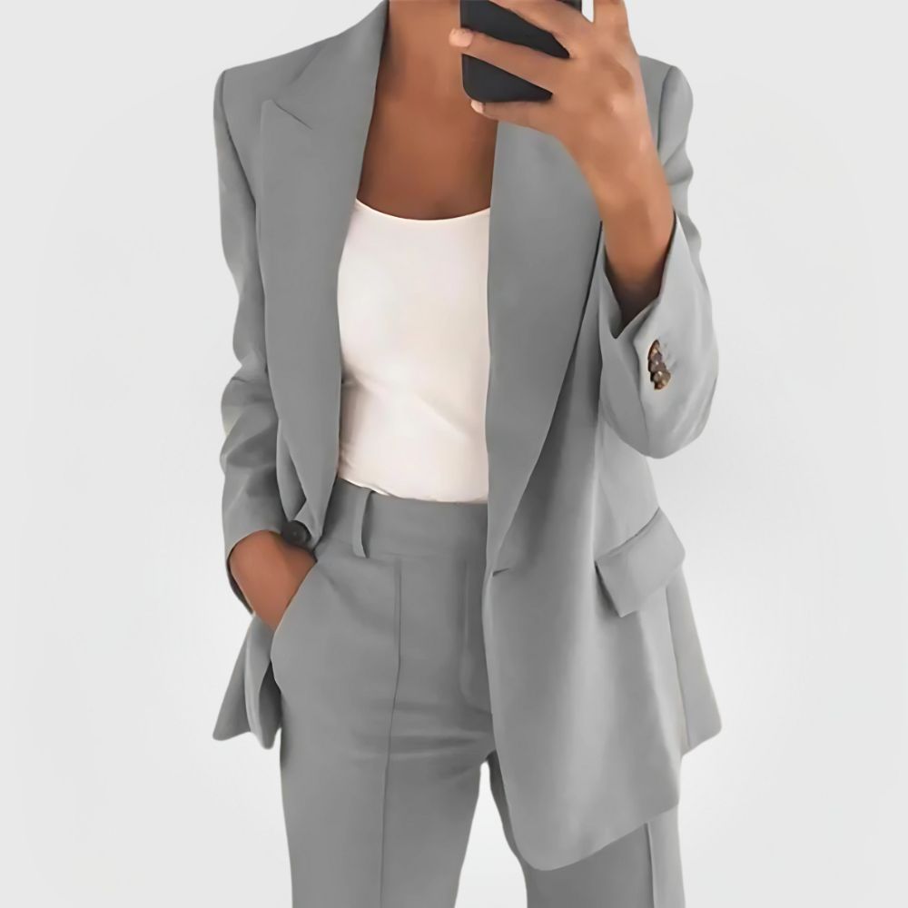 Damen Elegant Anzug Hose Blazer