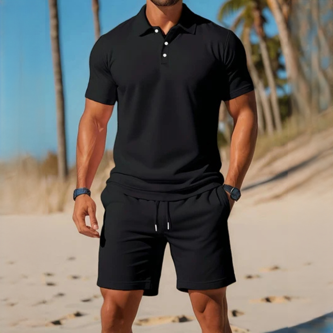Männer Sommeroutfit Leicht Lässig Beige