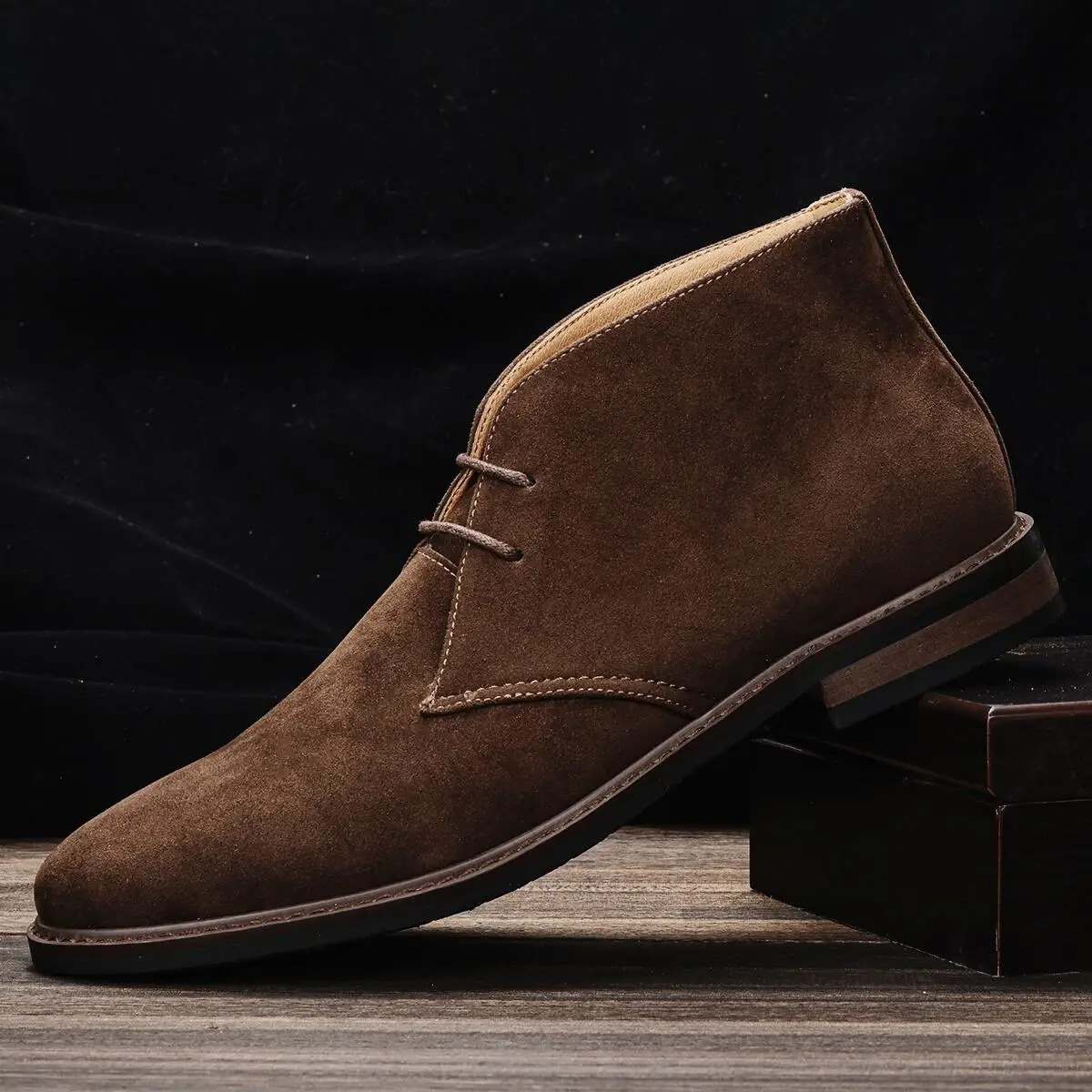 Damen Stiefeletten Winterschuhe Schnürung Klassisch