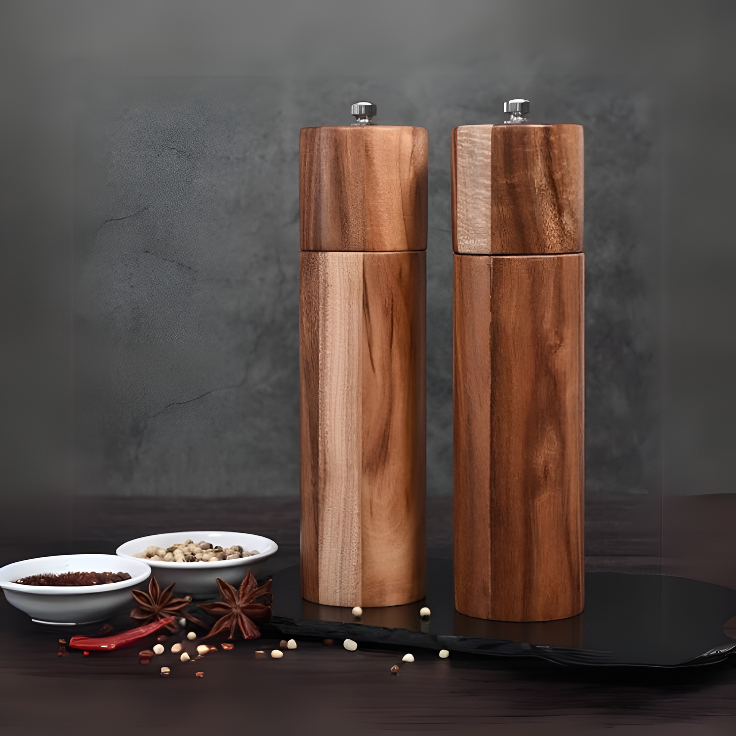 Holz Gewürzmühle Minimalistisch - Norvielle