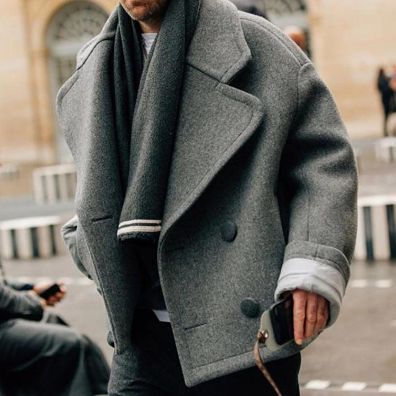 Herren Klassische Wolljacke