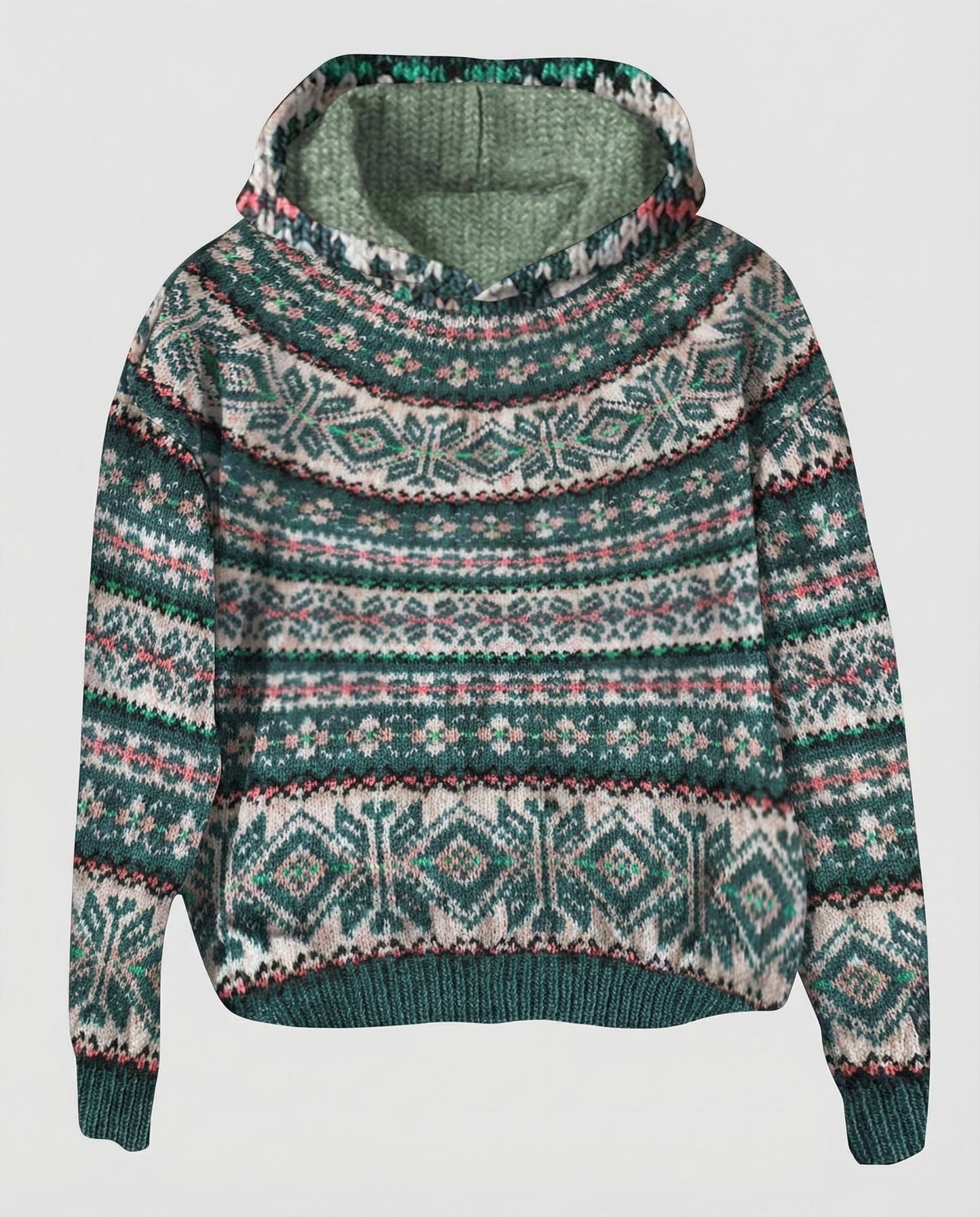 Damen Norweger Pullover Warm