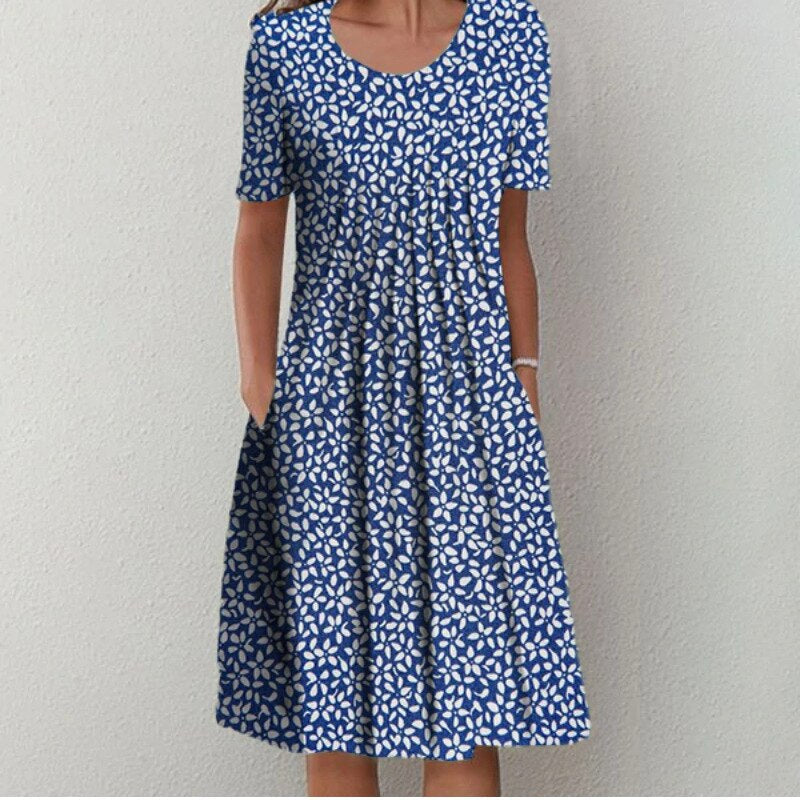 Elegantes Damen Baumwollkleid