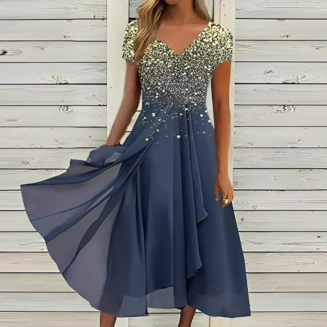 Damen Sommerkleid Leicht Blumenmuster