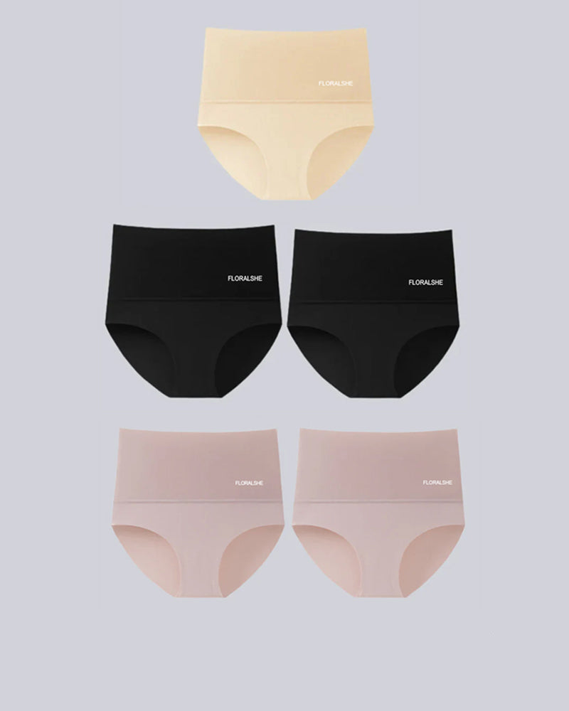 Hohe Taille Damen Slips 5er Pack Bauch-Kontrolle Shapewear