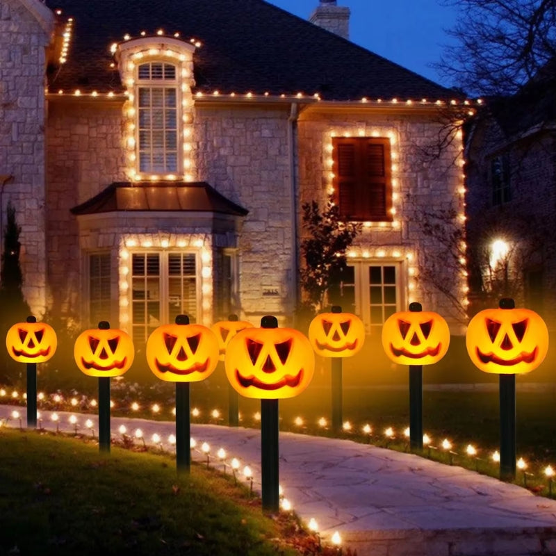 Solar Kürbislichter LED für draußen Halloween