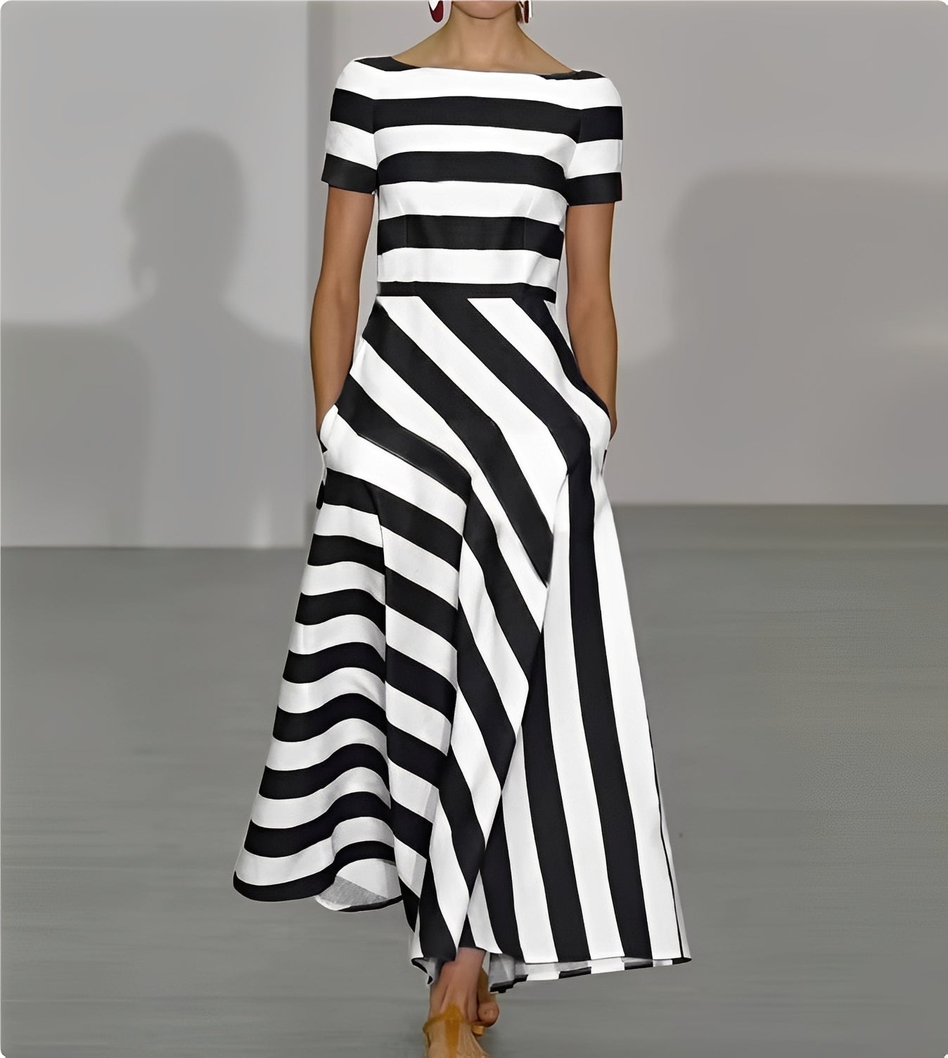 Rebecca Damen Maxikleid A-Linie Frauen