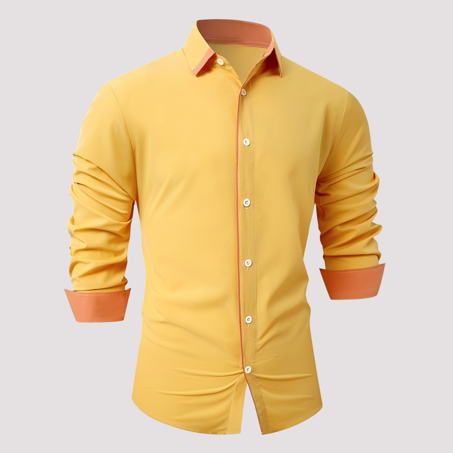 Herren Langarm-Overshirt Elegantes Design