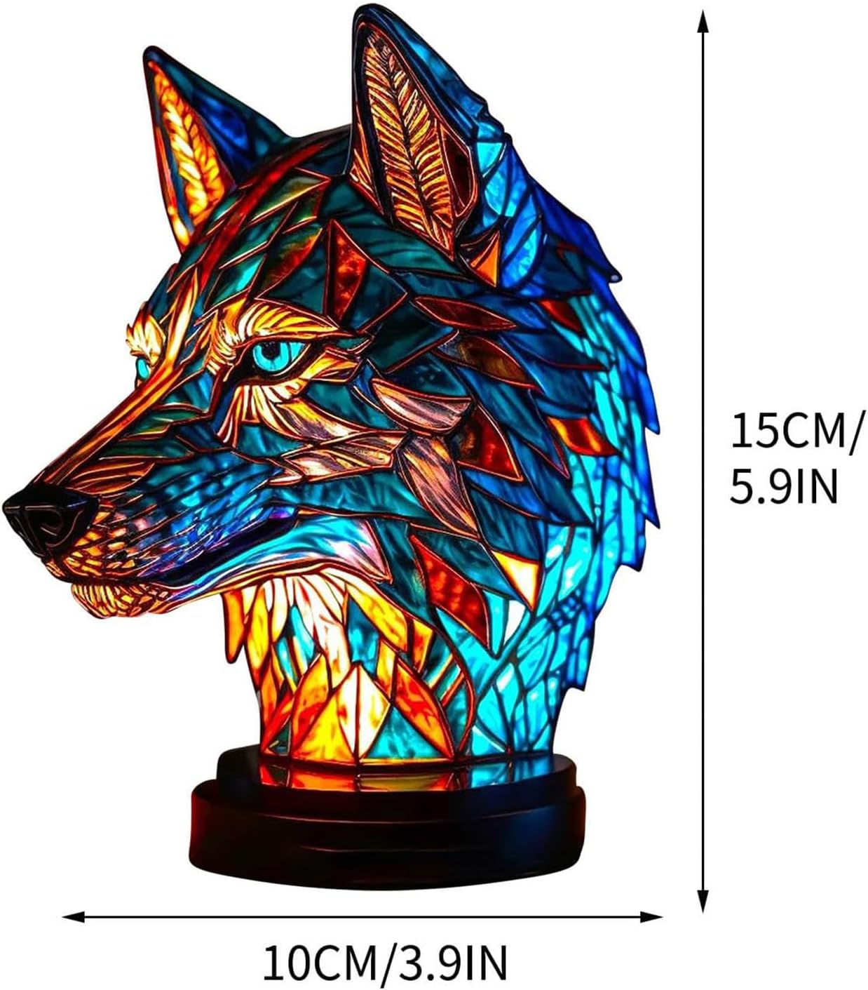 LeuchtWolf Handgemachte Herz-Lampe