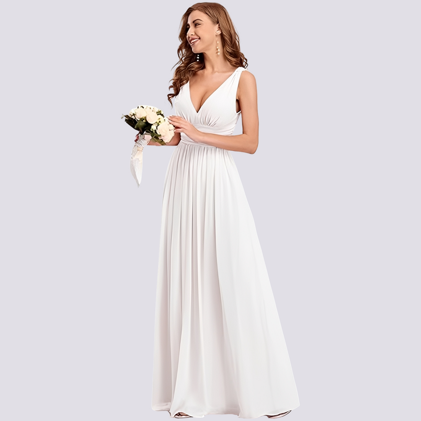 Damen Ärmelloses Abendkleid Elegant