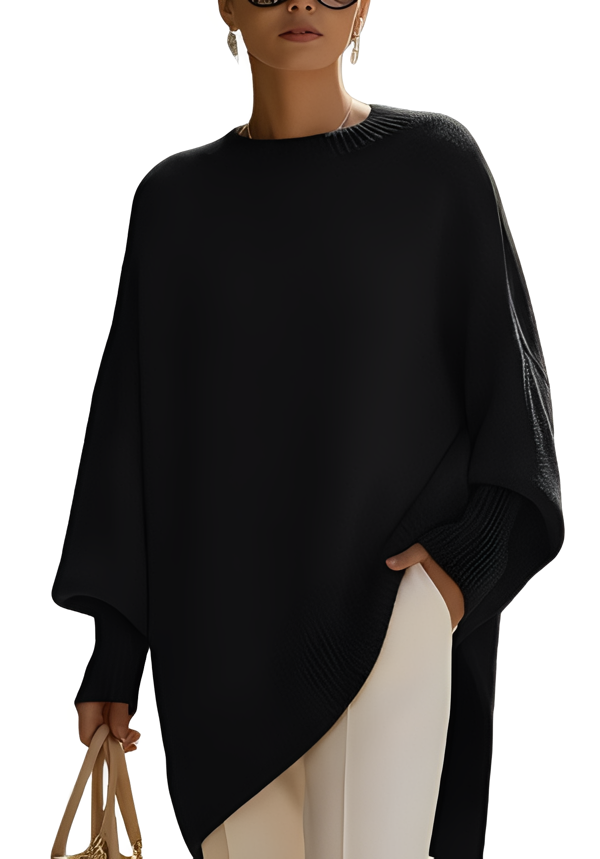 Damen Oversize Pullover Großzügig