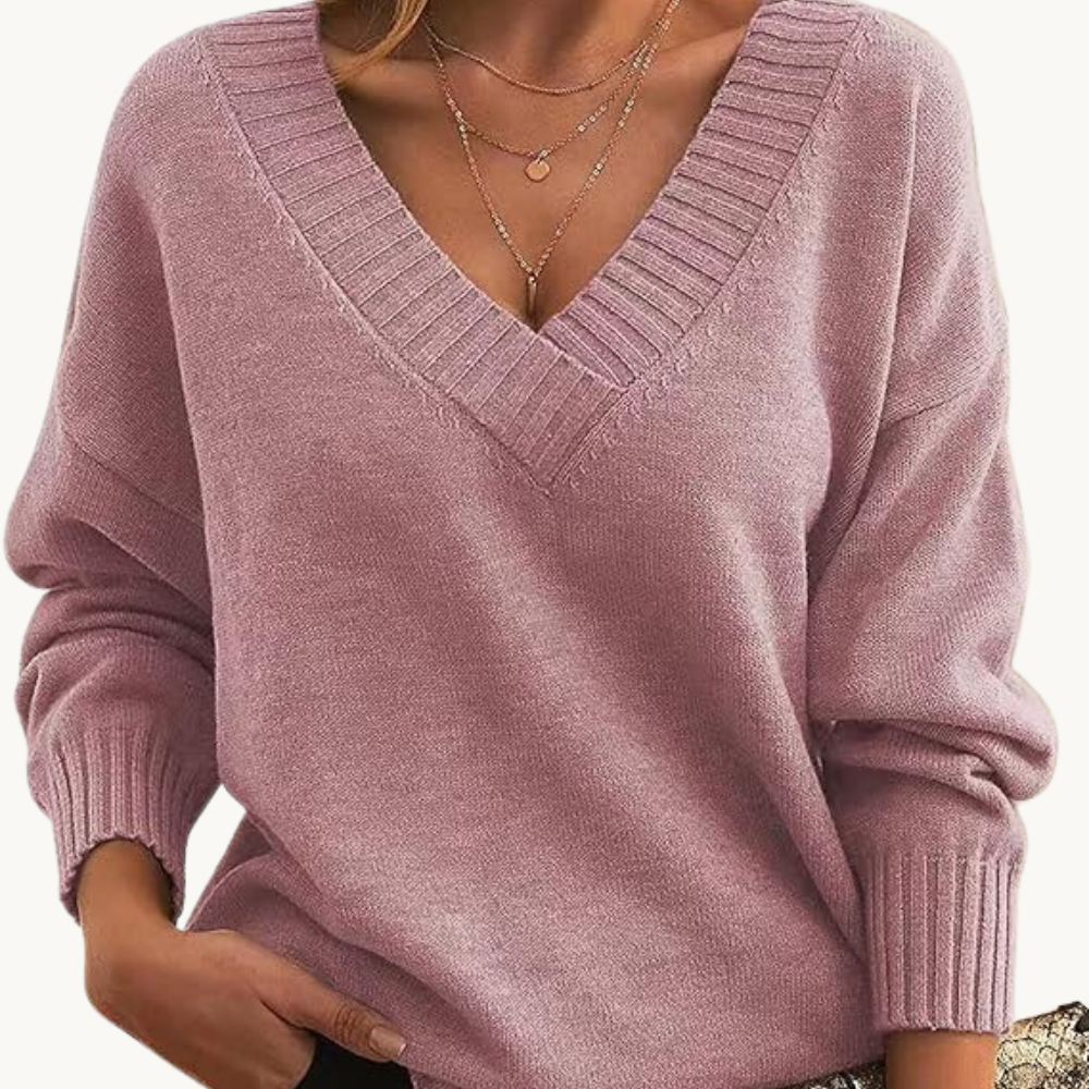 Damen Pullover V-Ausschnitt