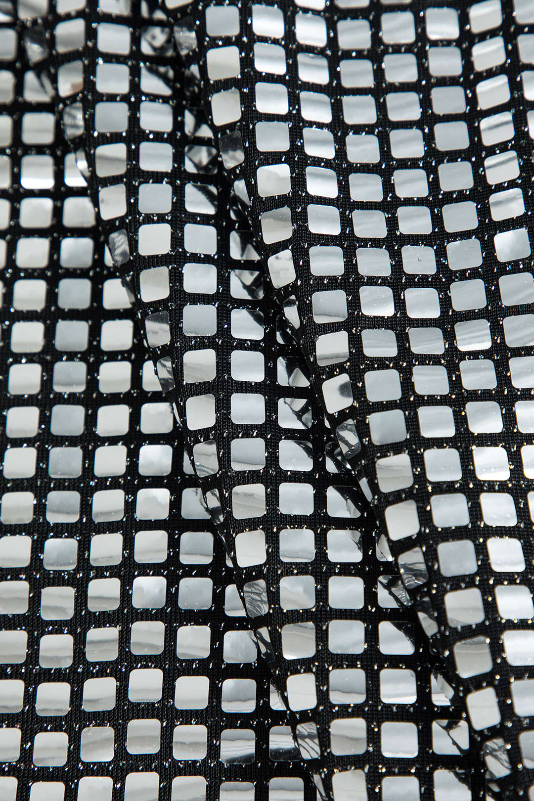 Damen Minirock Funkelndes Netz-Design