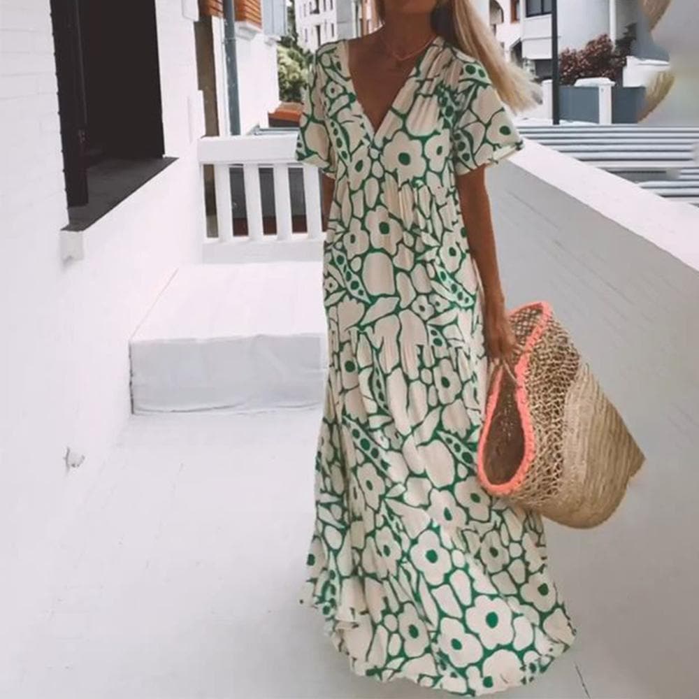 Norvielle Damen Maxikleid Sommerdesign