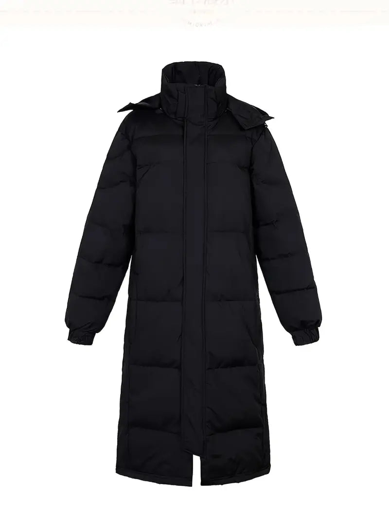 Herren Warme Gesteppte Winterjacke Lang