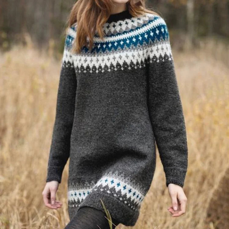 Clera Damenpullover Elegantes Merino-Woll-Modell Beige - Norvielle
