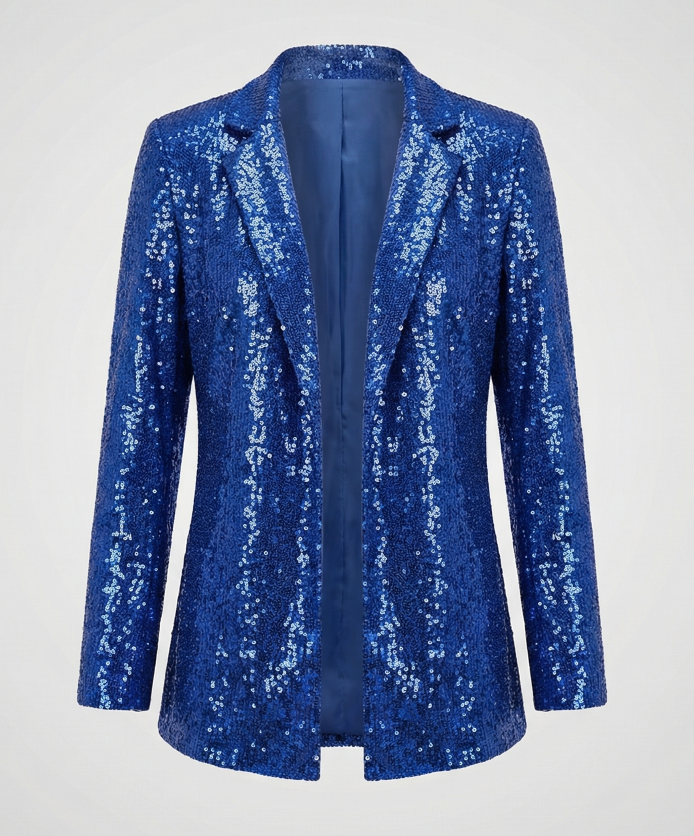 Pailletten Blazer Damen Revers Jacket