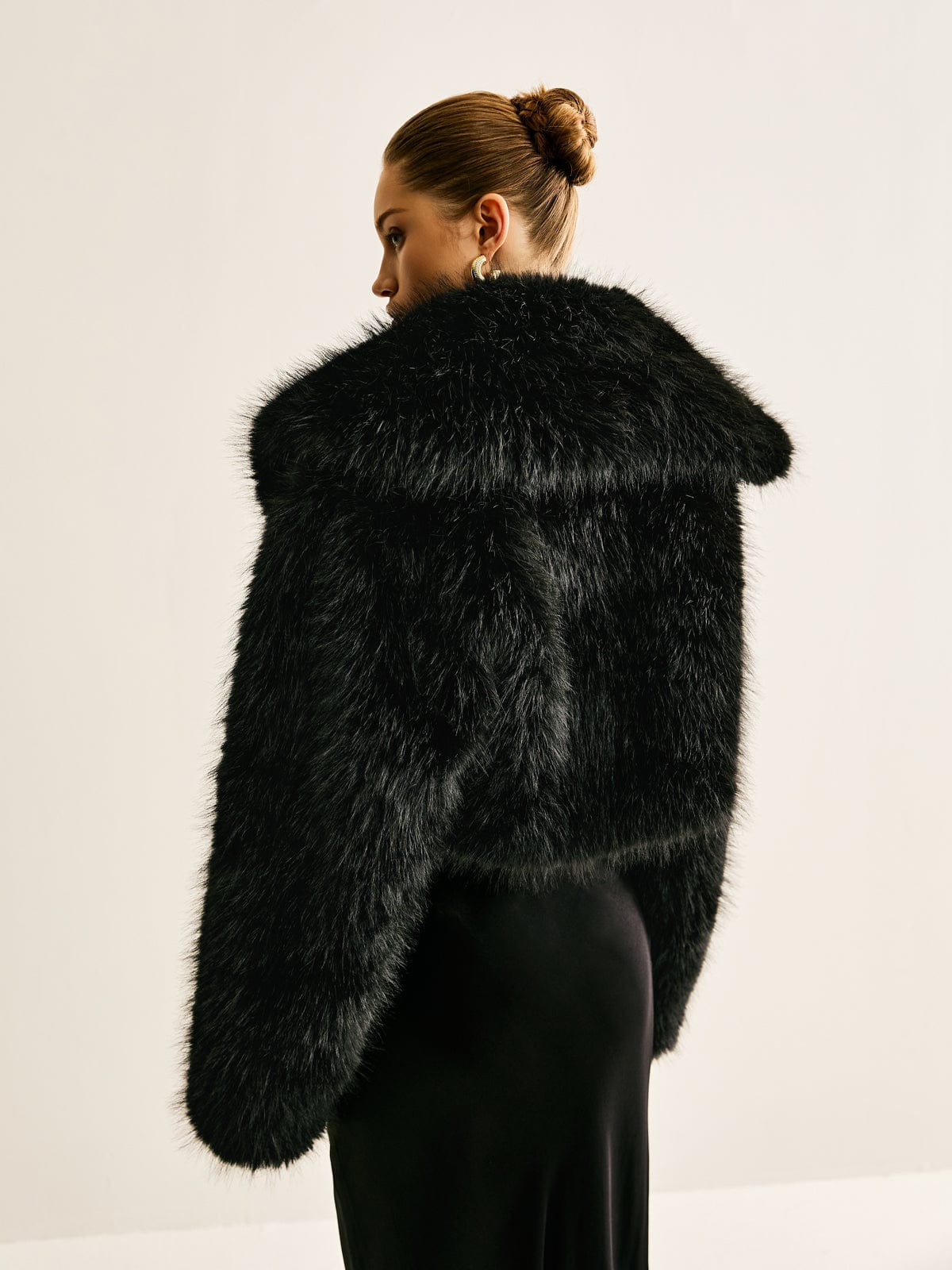 Kunstpelz-Mantel Warm Damen
