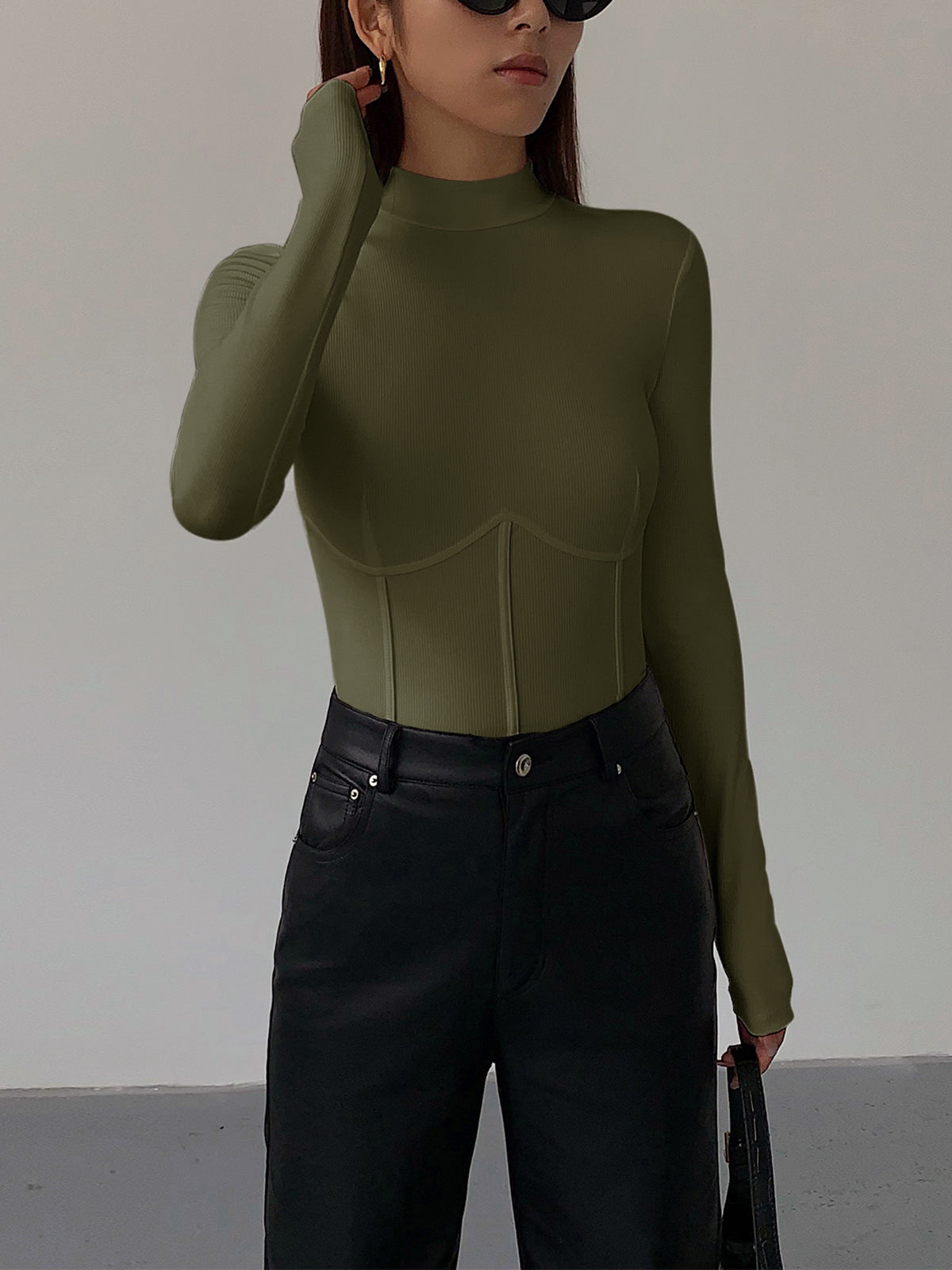 Damen Slim Fit T-Shirt Klassisch Baumwolle Weiß
