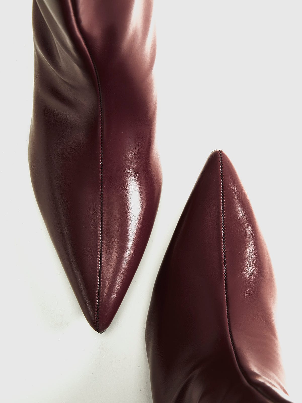 Damen Stiefeletten Bordeaux Leder Elegantes Design