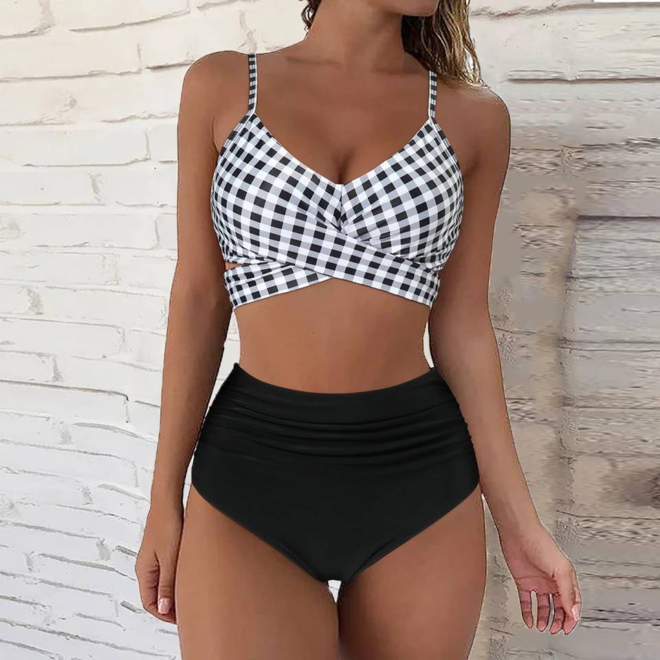 Norvielle Damen Hochtailliertes Bikiniset