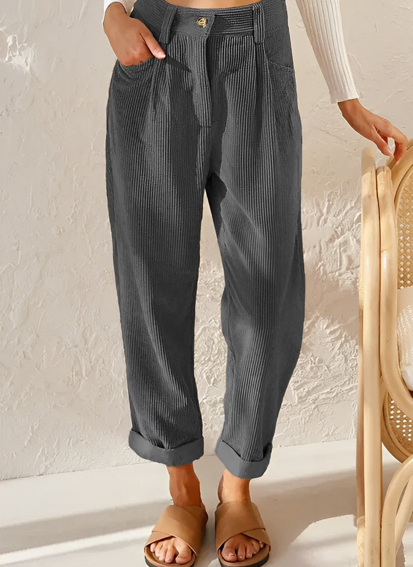 Gerade Cordhose Aus Cord