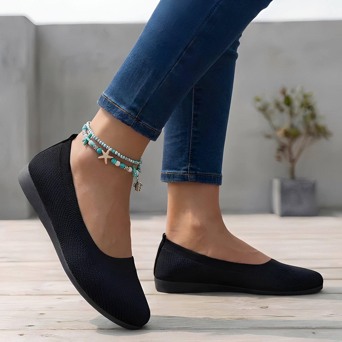 Anjanet Damen Schuhe Atmungsaktives Material