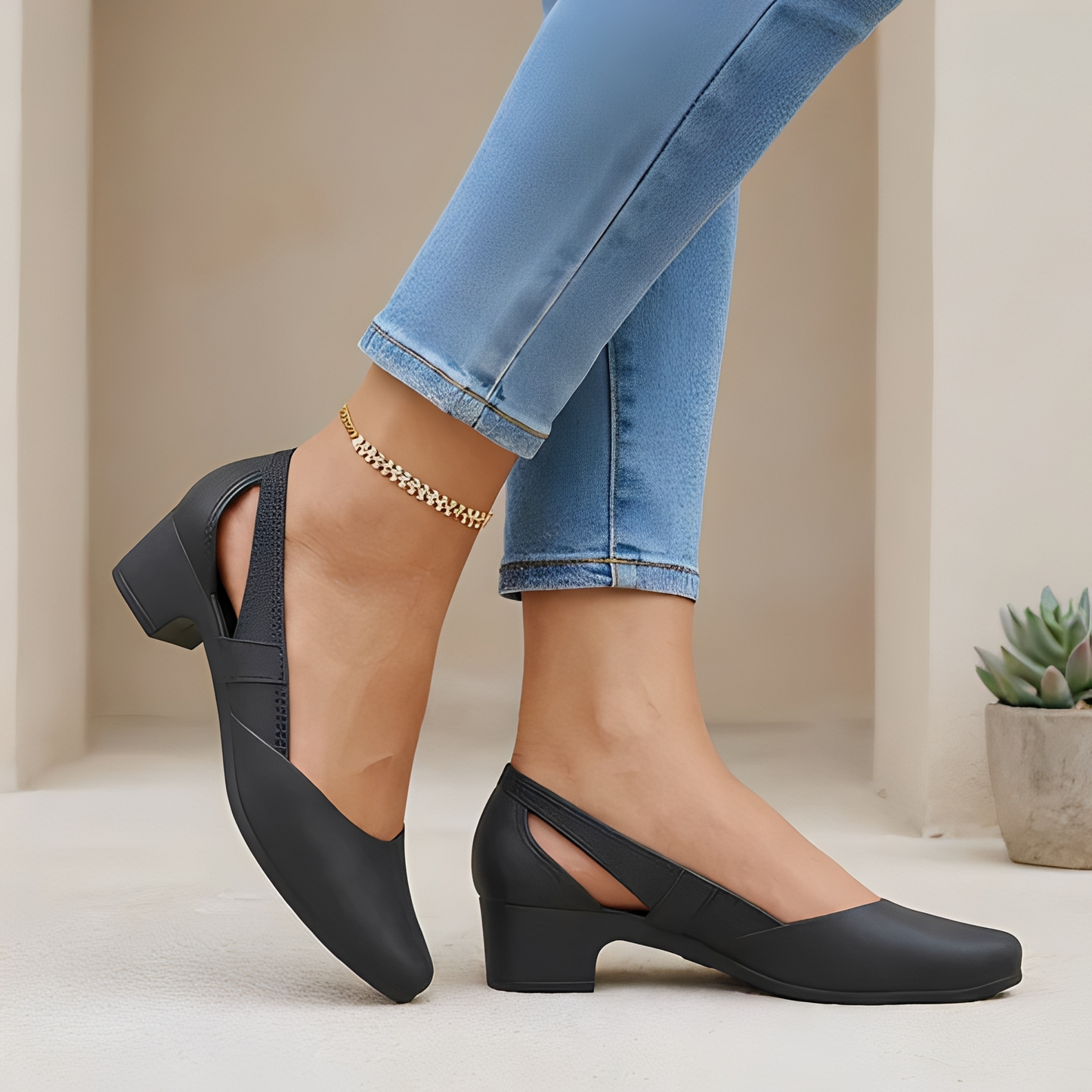 Damen Eleganzschuhe Spitzer Zehe