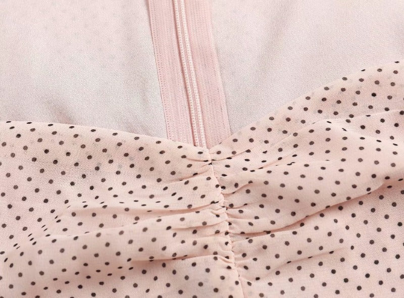 Damen Chiffon Kleid Polka Dots Norvielle - Norvielle