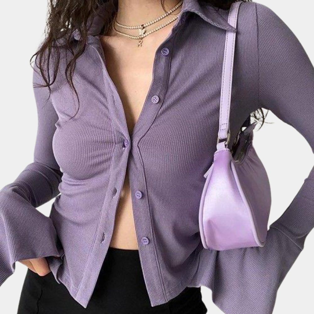 Damen Ribtop Tailliert