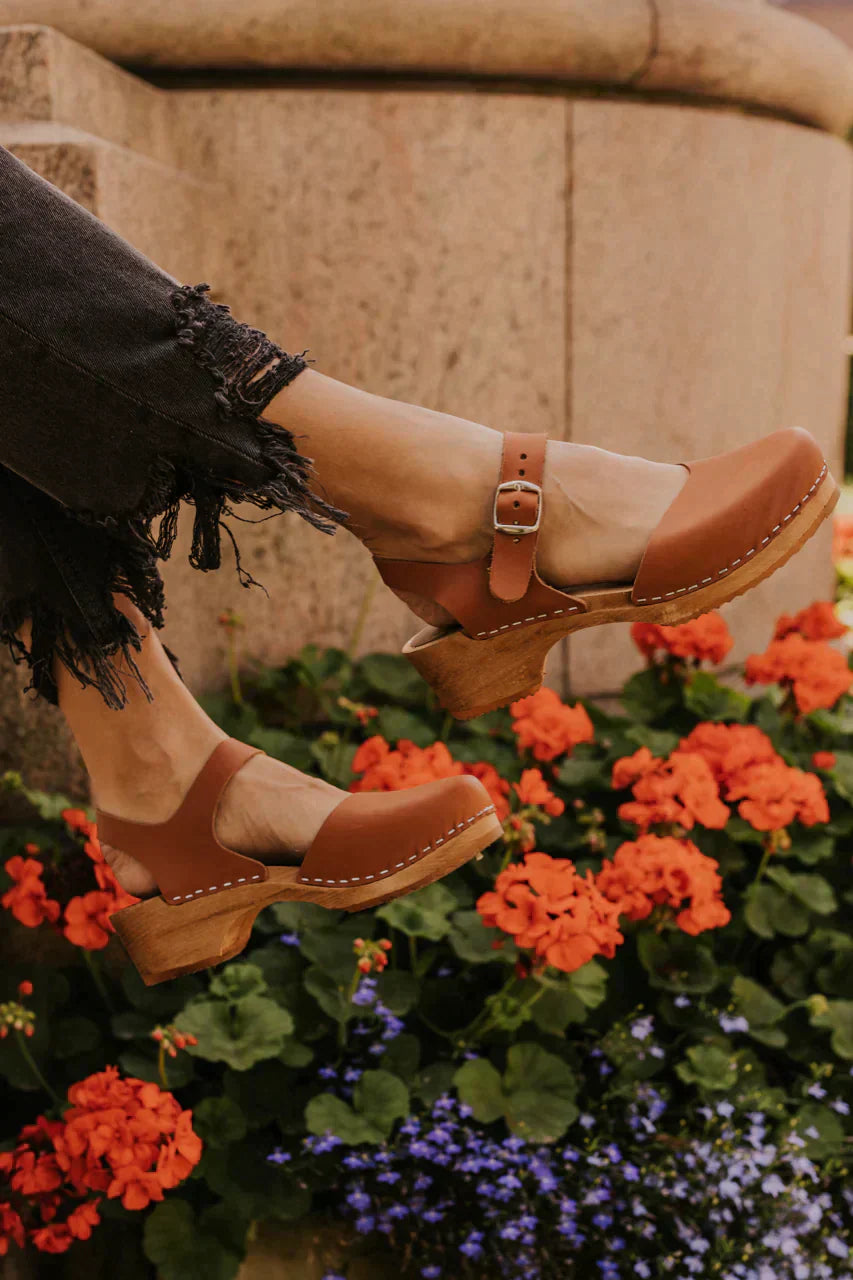 Damen Clogs Blockabsatz Komfortschuhe