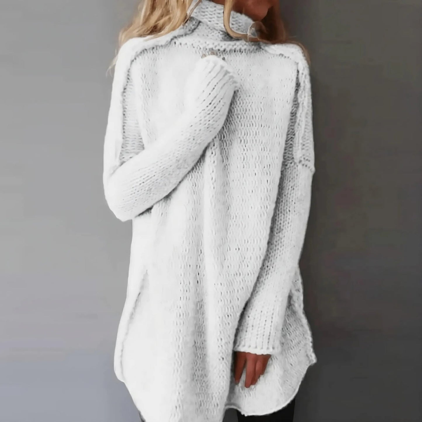Norvielle Damen Kabelpullover Langärmlig