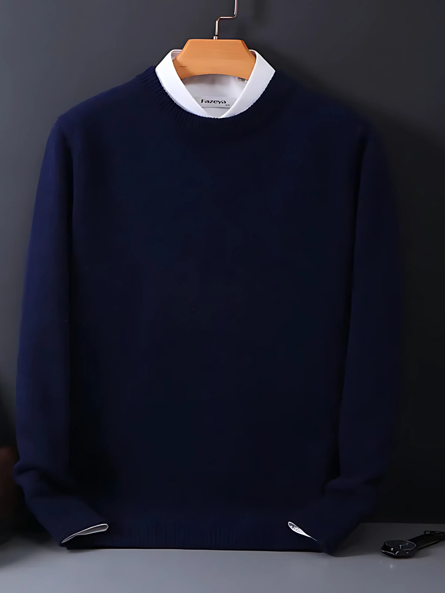 Herren Cashmere Pullover Leicht Reguläre Passform