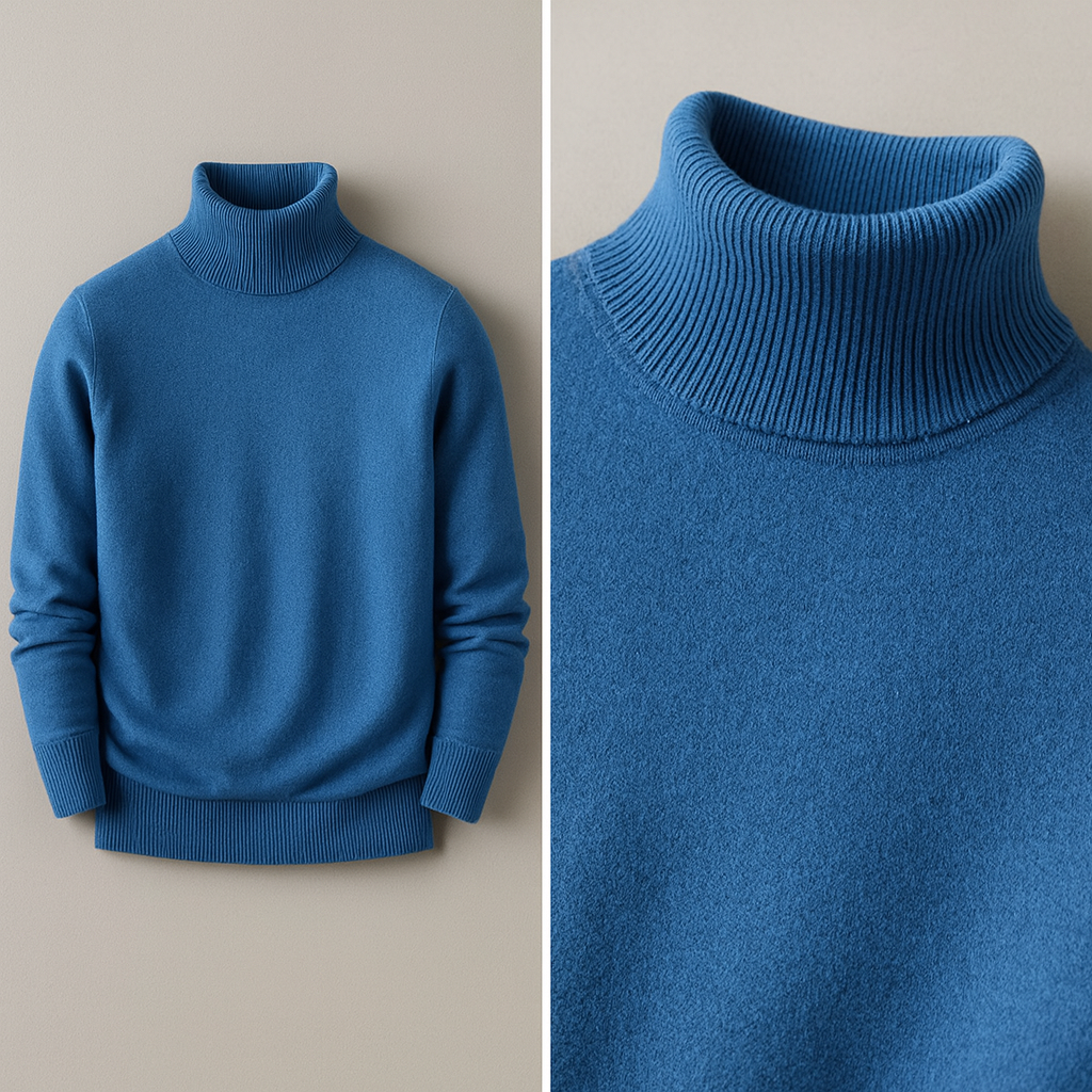 Cashmere Stehkragenpullover