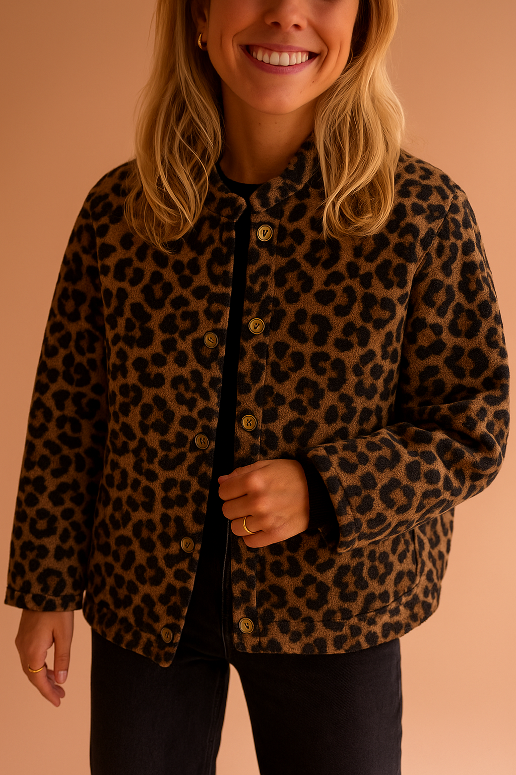 Damen Kurzjacke Musterakzent
