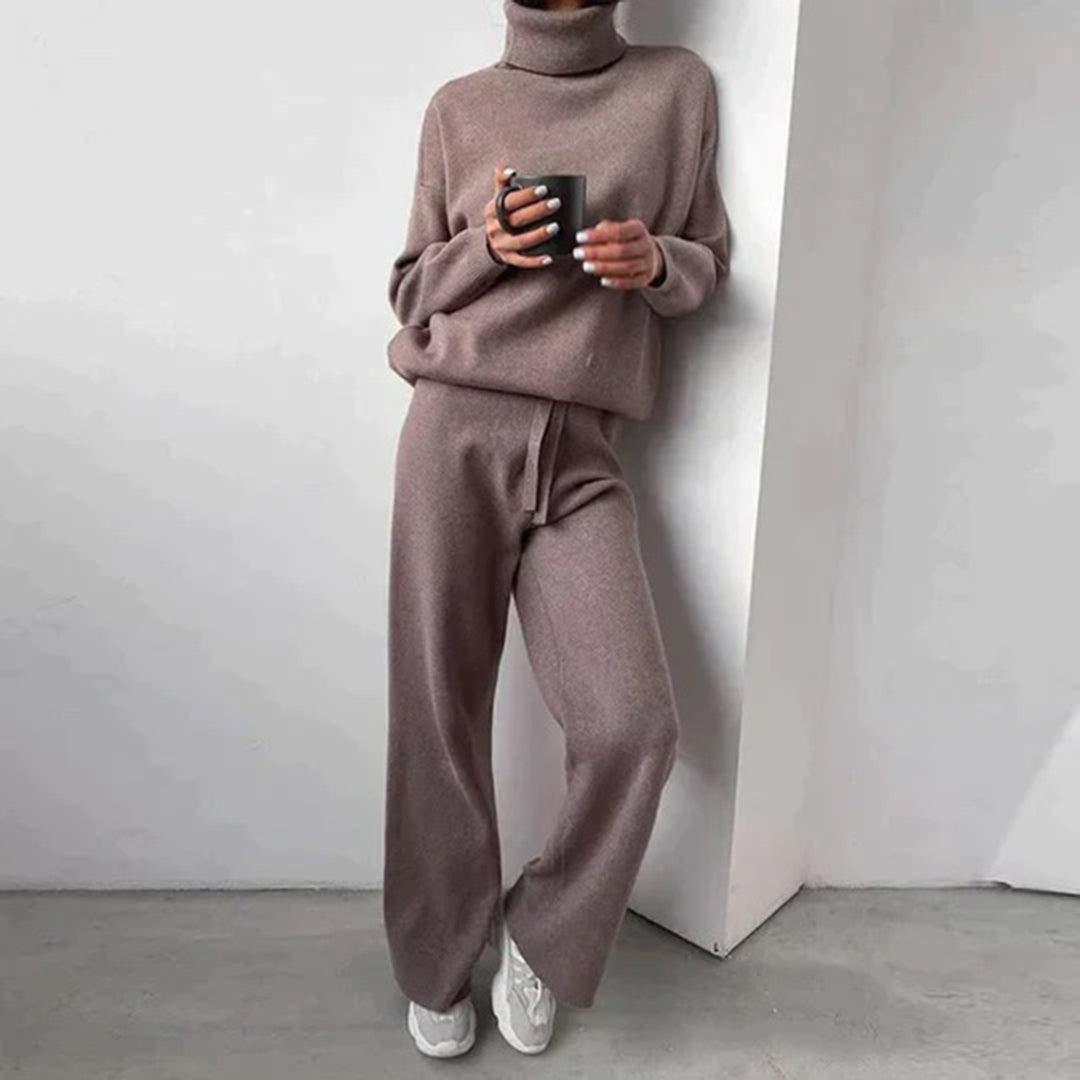 Damen Lounge-Set Oberteil und Hose Modern