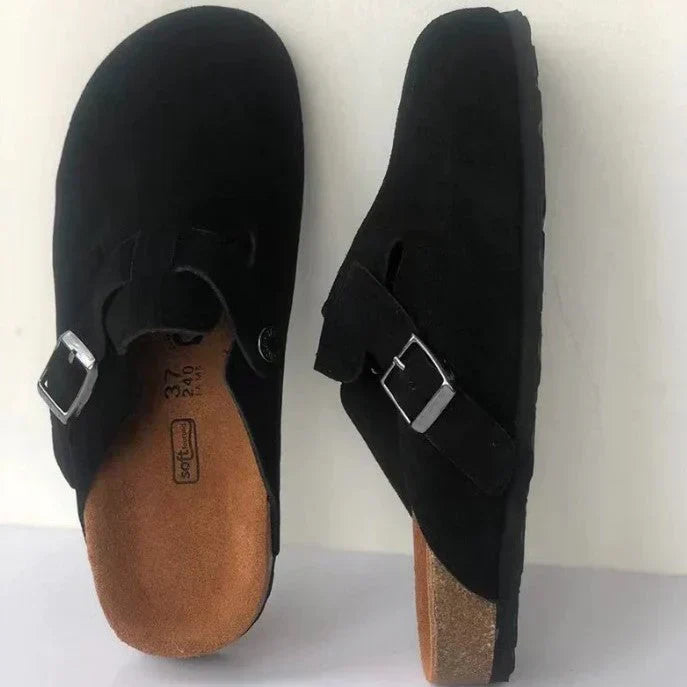 Orthopädische Clogs Damen Schnalle Geschlossen