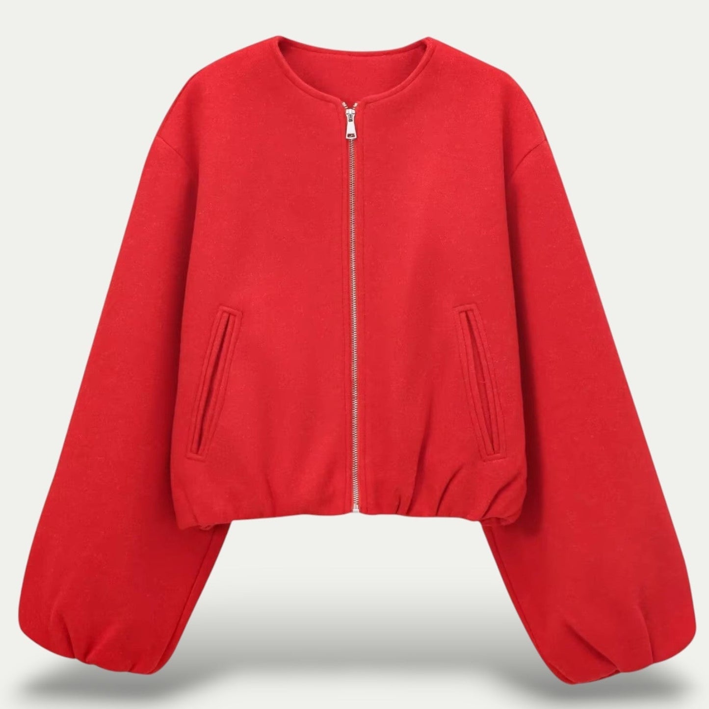 Damen Gekürzter Cardigan Leichtgewicht