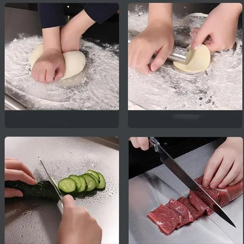 Edelstahl Schneidebrett Küchenoberfläche