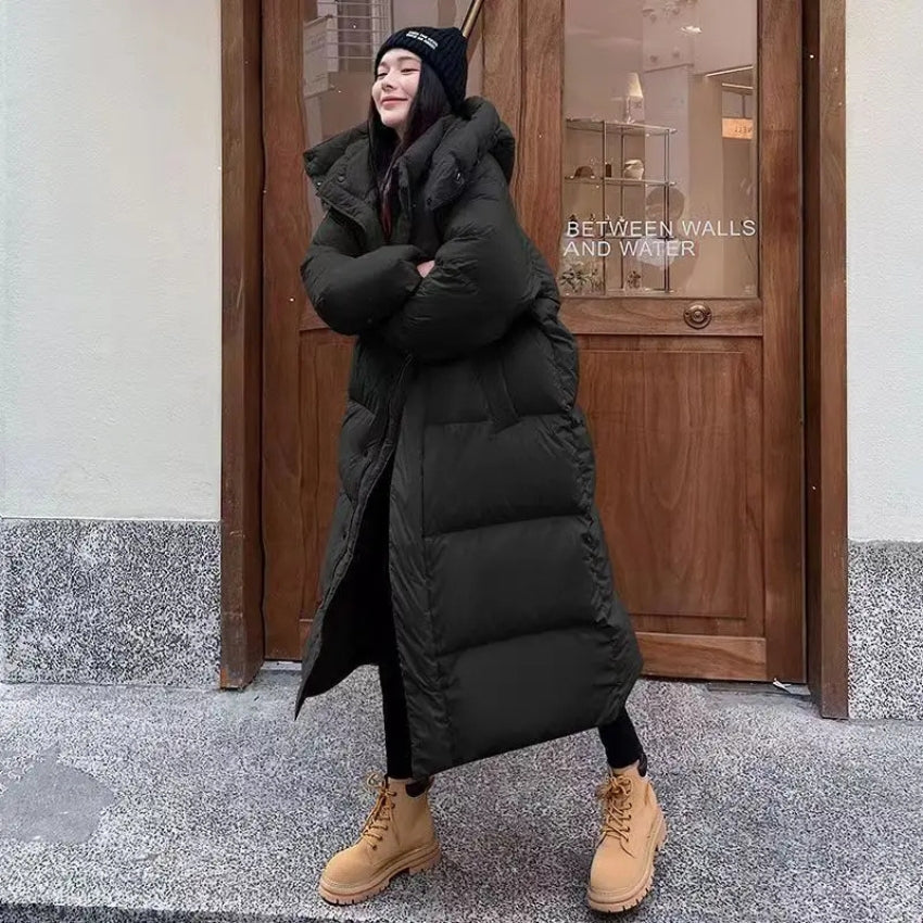Damen Winterjacke Lang Bequem