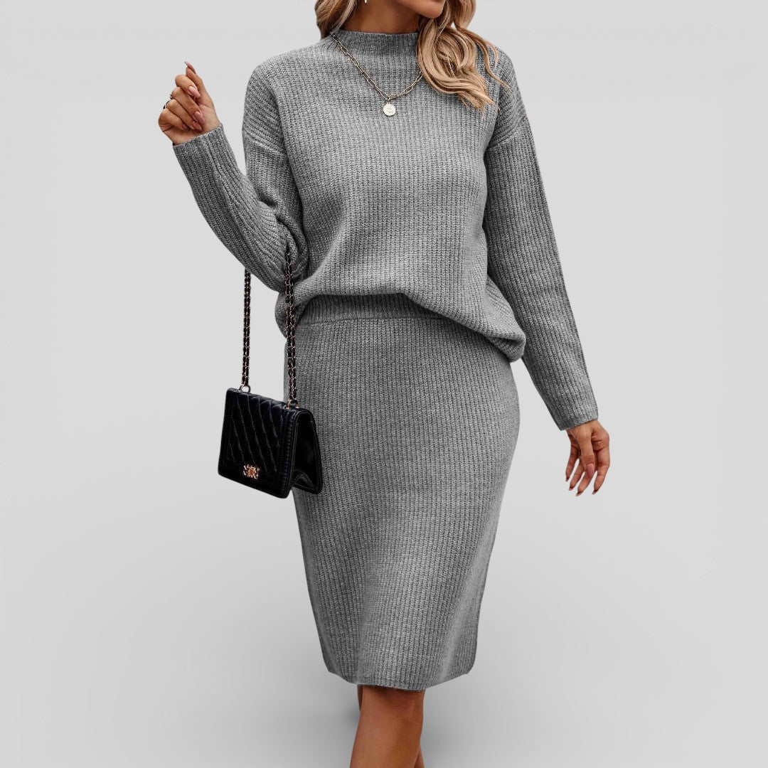 Damen Oberteil Set Rundhalsausschnitt Lockerer Schnitt Komfortabel