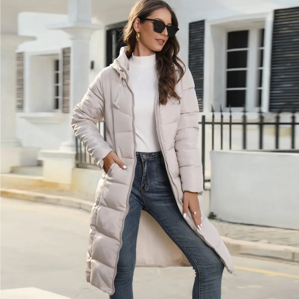 Damen Winterjacke Norvielle Pufferjacke Kapuze
