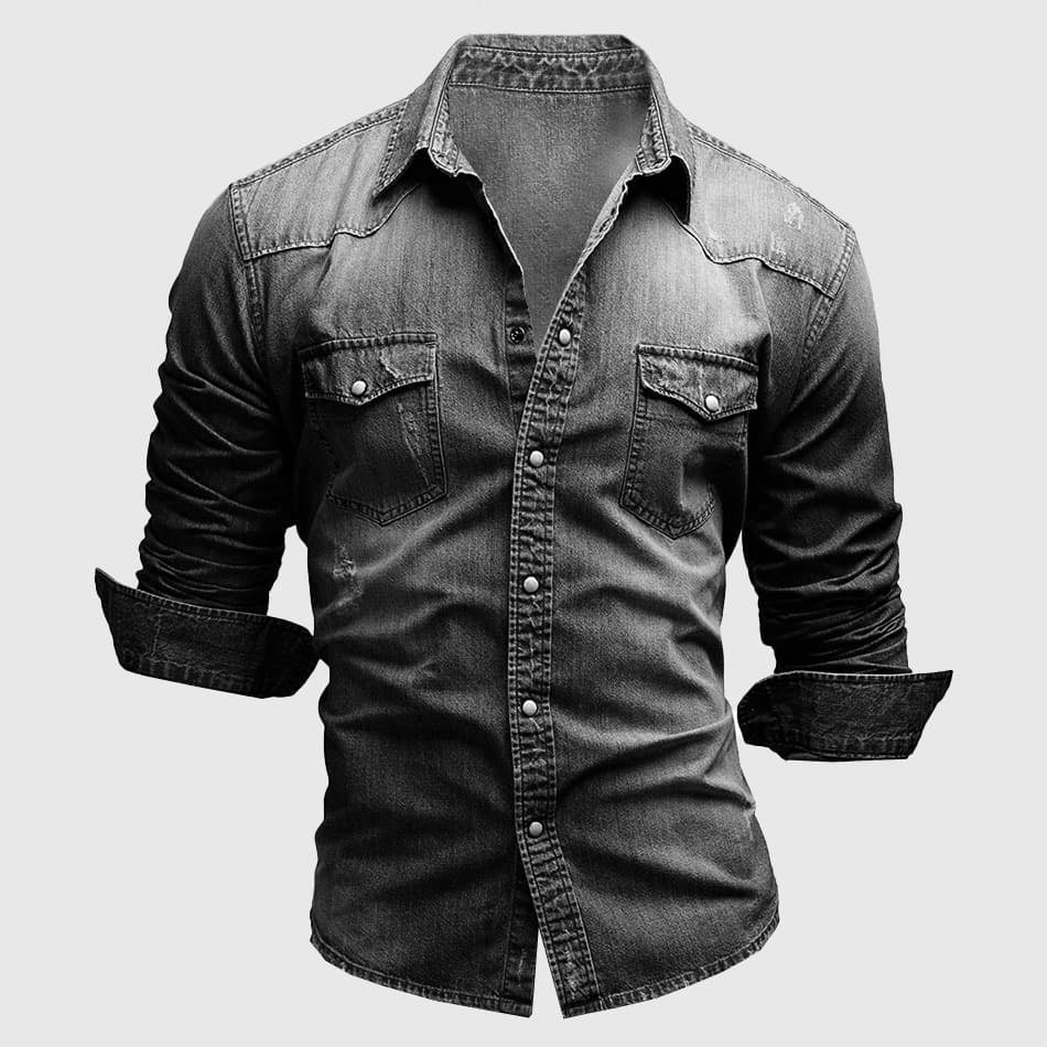 Damen Denim-Hemd Lässig
