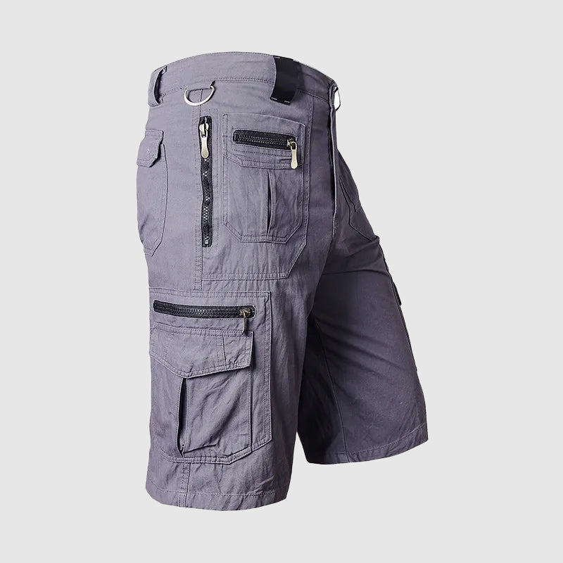 Herren Cargo-Shorts Multi-Taschen Reißverschluss