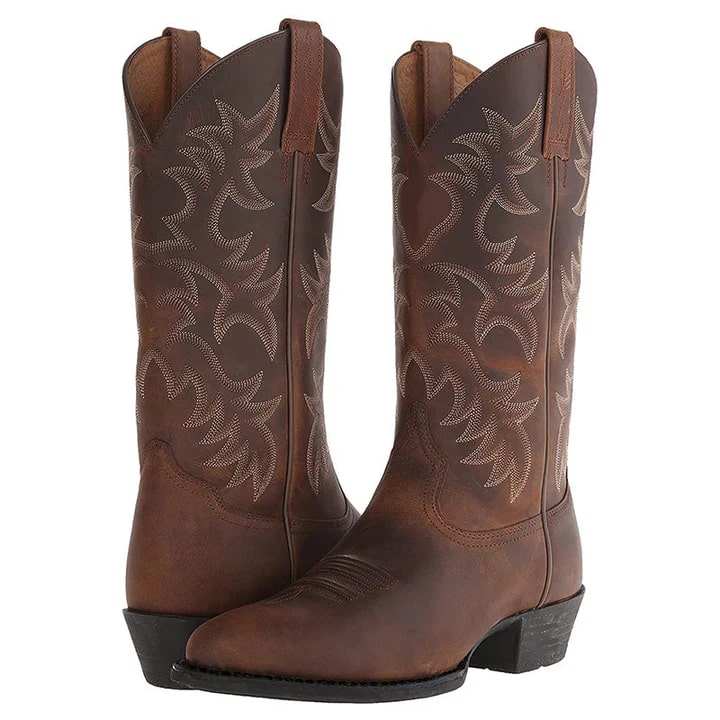 Damen Cowboystiefel Elegant Leder