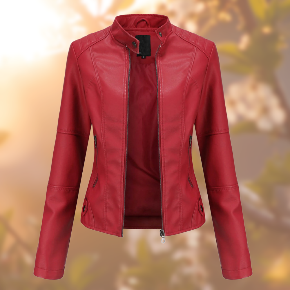 Damen Lederjacke Stylisch