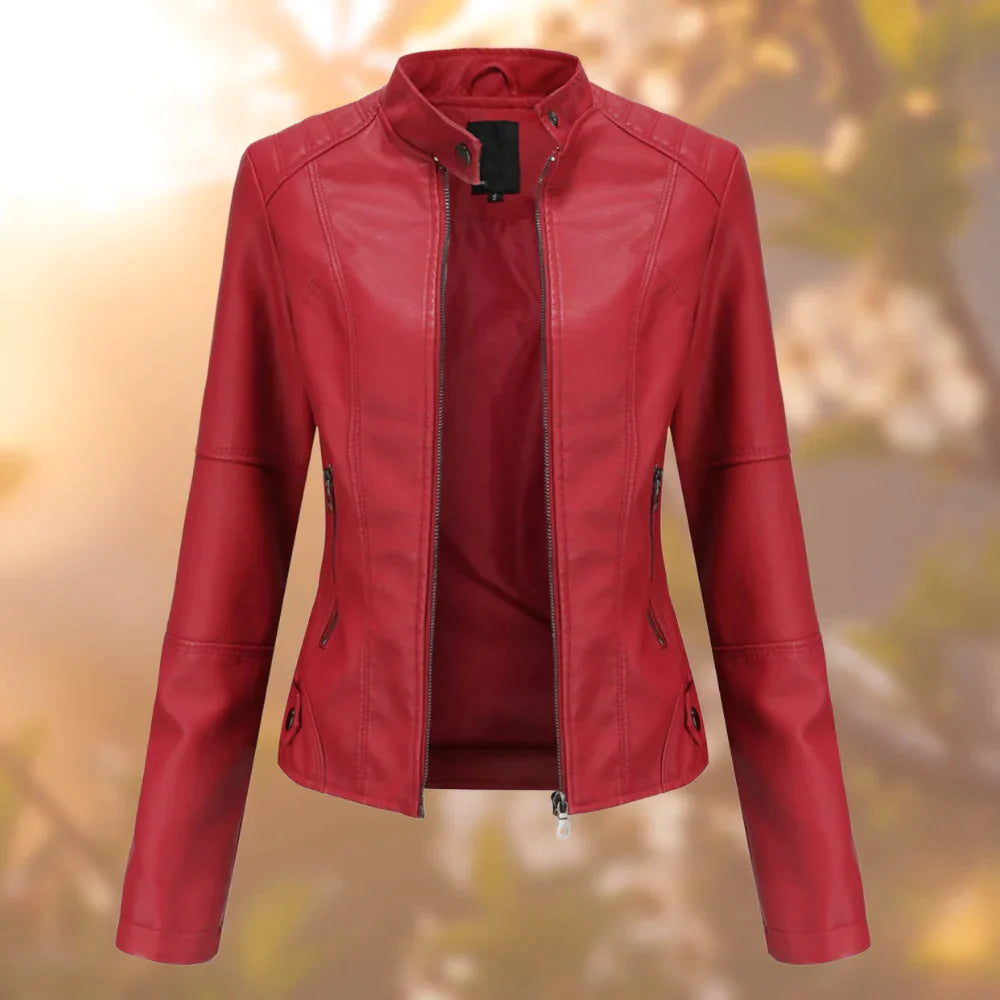 Damen Lederjacke Stilvoll