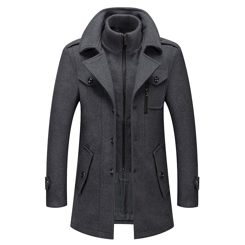 Herren Doppelreißverschlussjacke Regular Fit